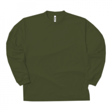 ドライロングＴシャツ／ アーミーグリーン